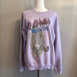 Graphic Lavender Sweater